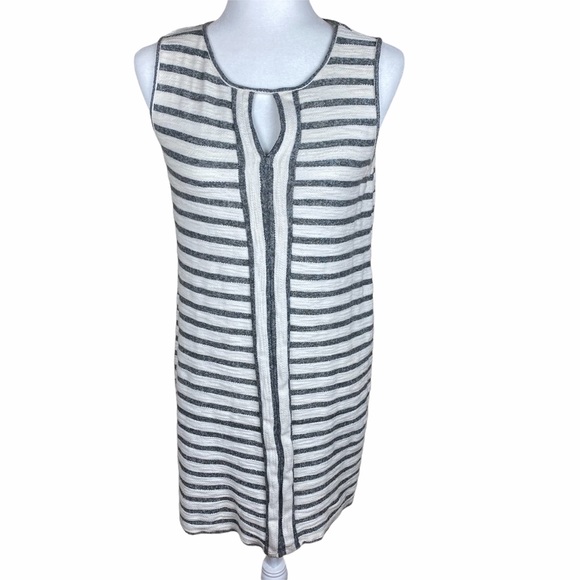 Max Studio Weekend Terry Striped Shift Dress Small - Picture 1 of 6